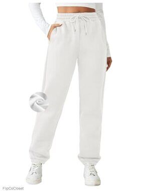 Fleece Lined Sweatpants Winter Joggers Athletic Pants Warm Trousers Pockets